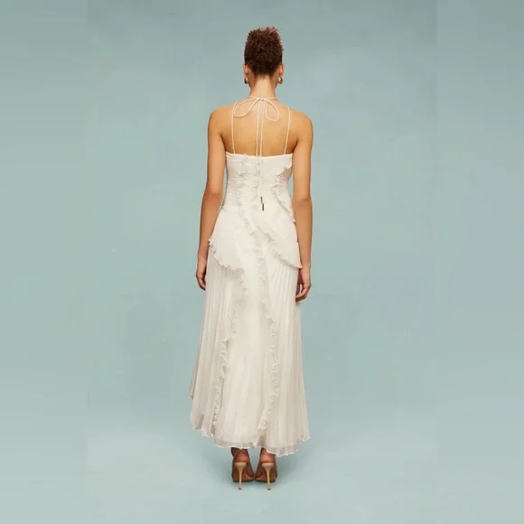 Amur Lorelie Halter Gown ivory